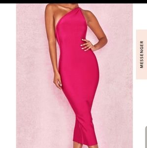 'Sasha" Hot one shoulder bandage dress